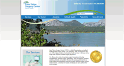 Desktop Screenshot of laketahoesurgerycenter.com