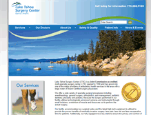 Tablet Screenshot of laketahoesurgerycenter.com